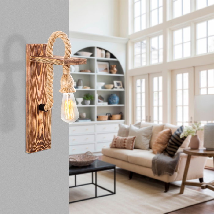 Opviq Erebos - 118-A Lámpara de pared de madera